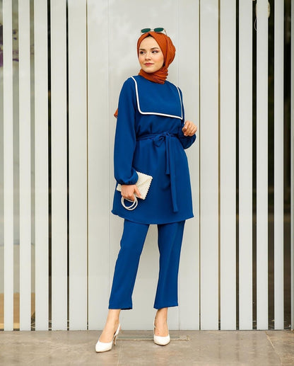 Summer Women'S Fashion Pakistani Clothing Suit Malaysia Robe And Pants Two-Piece Suit