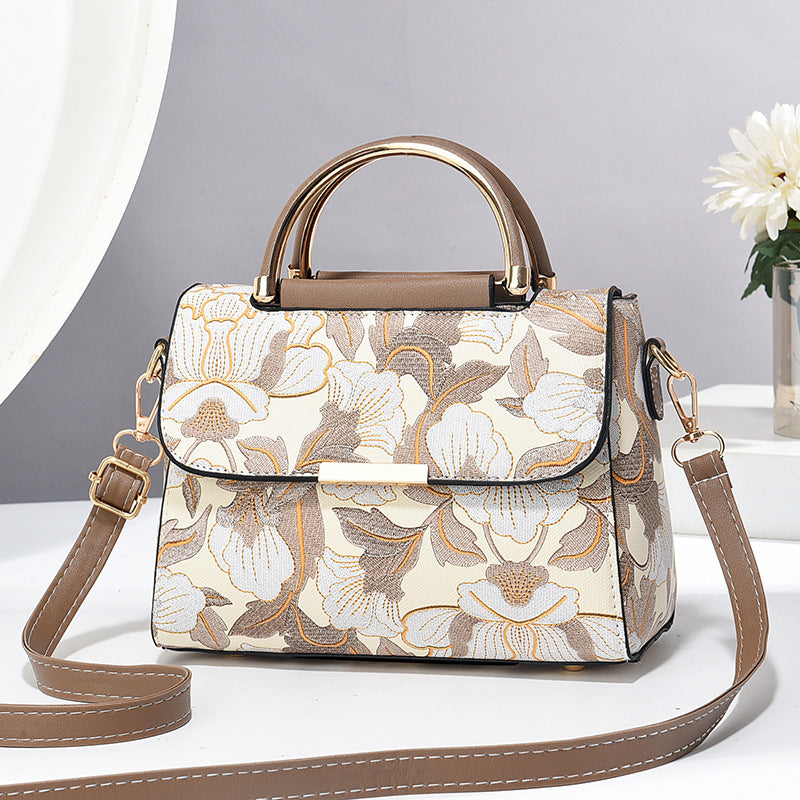 Chinese Style Printed Trendy Women's Shoulder Messenger Bag