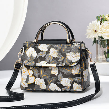 Chinese Style Printed Trendy Women's Shoulder Messenger Bag